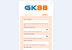 đăng ký gk88 trên điện thoại